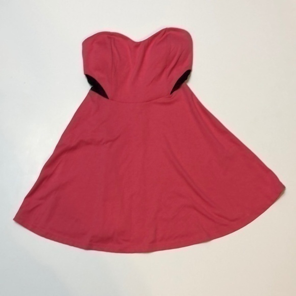 💖 NWT GUESS Pink/Mesh Strapless Mini Dress, Y2K Early 2000s Retro Style, Sz. M